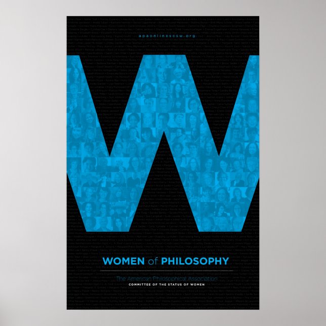 Affiche Femmes de philosophie - Bleu (Devant)