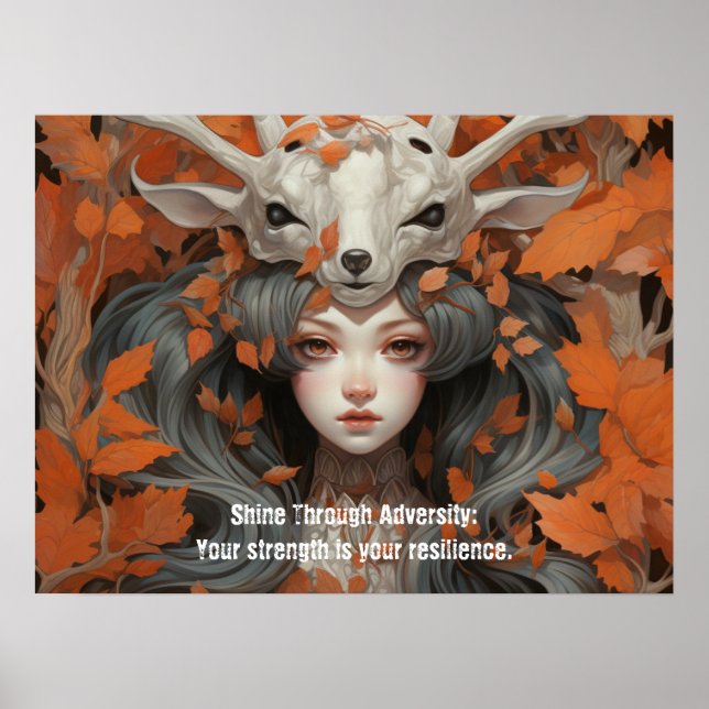 Affiche Femmes des Bois: Dame des Feuilles Force (Devant)