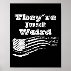 Affiche Femmes elles sont bizarres 2024 Kamala Harris Tim 