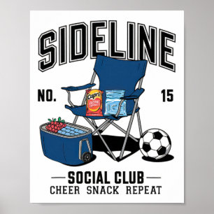 Affiche Femmes en marge Club social Footballeuse Maman Jou