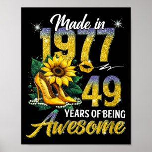 Affiche Femmes fabriquées en 1977 vintage 49e anniversaire