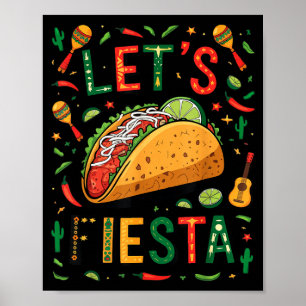 Affiche Femmes, faisons la fête taco cinq de mayo drôle me
