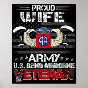 Affiche Femmes Fier Femme Armée Us 82e Bataillon D'Avion D