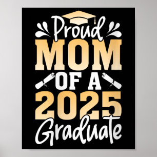 Affiche Femmes Fier Maman D'Une Mère Supérieure Diplômée D