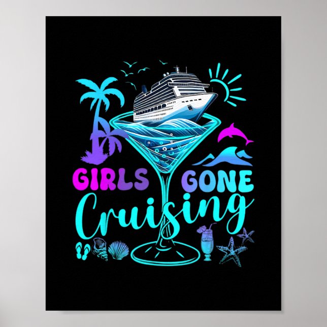Affiche Femmes Filles En Croisière Vacances De Croisière C (Devant)