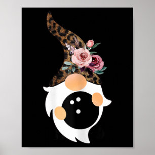 Affiche Femmes Filles Mignonnes Bowling Et Gnome Avec Fl L