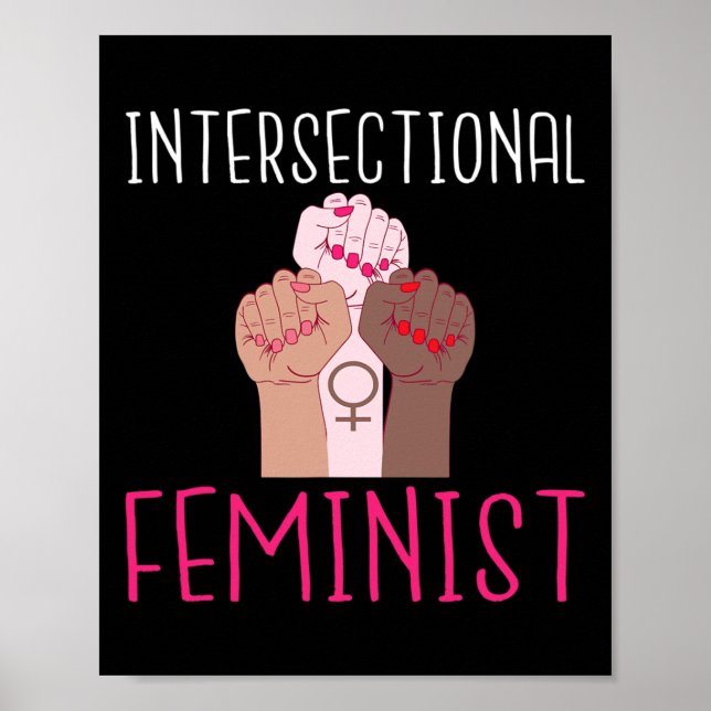 Affiche Femmes fortes féministe intersectionnelle (Devant)