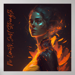 Affiche Femmes fortes, monde fort - inspiration d'affiche