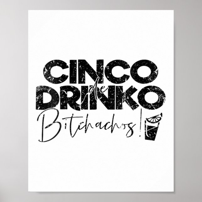 Affiche Femmes Funny Cinco De Mayo Mexicain Cinco De Drink (Devant)