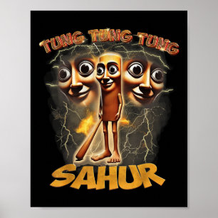 Affiche Femmes Hommes Humour Tung Tung Tung Sahur Drôle Mè