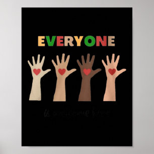 Affiche Femmes Idaho Enseignant Tout Le Monde Est Bienvenu