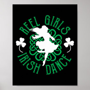 Affiche Femmes Irlandais Step Dancer Step Danser Reel Girl