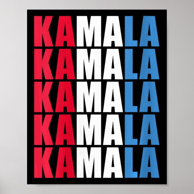 Affiche Femmes Kamala 2024 Pour Le Président Kamala Harris (Devant)