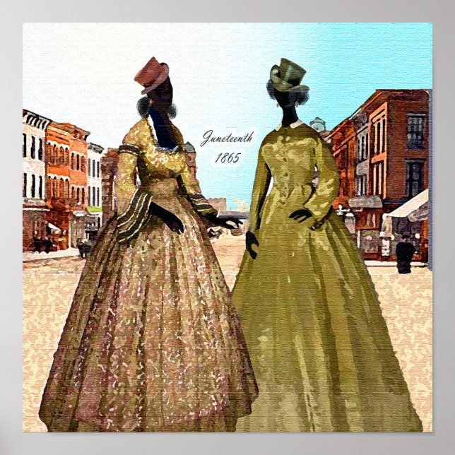 Affiche Femmes libres le jour de la liberté • Juneteenth 1 (Devant)
