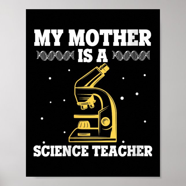 Affiche FEMMES Ma Mère Est Professeur De Sciences Fière Mè (Devant)