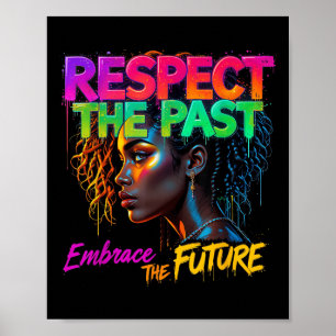 Affiche Femmes Mois de l'histoire des Noirs Respectez le p