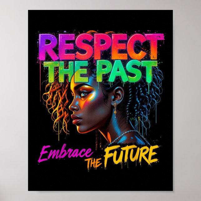 Affiche Femmes Mois de l'histoire des Noirs Respectez le p (Devant)