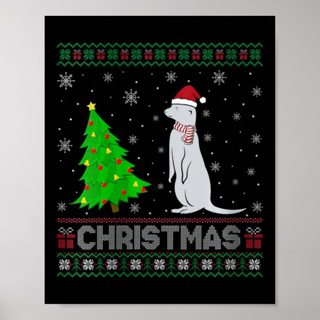 Affiche FEMMES Mongouste Xmas Arbre Éclairage Noël laid (Devant)