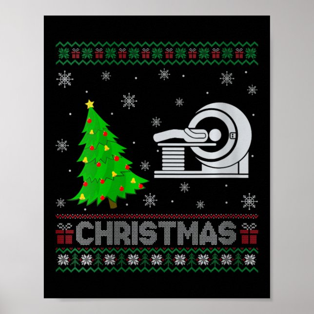 Affiche FEMMES Mri Tech Xmas L'éclairage des arbres Noël l (Devant)