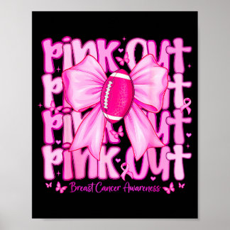 Affiche Femmes Nk Contre Football S'attaquer Cancer Sein S