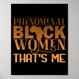Affiche Femmes noires phénoménales histoire afro-américain