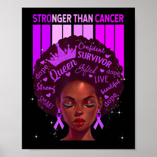 Affiche Femmes noires Reine plus forte que l'épilepsie Ri