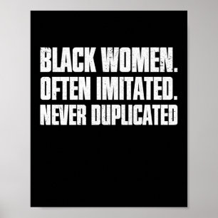 Affiche Femmes noires. Souvent Imité. Jamais dupliqué