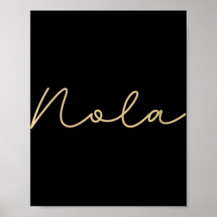 Affiche Femmes Nola Mignonnes Nouvelle-Orléans Femmes Fill