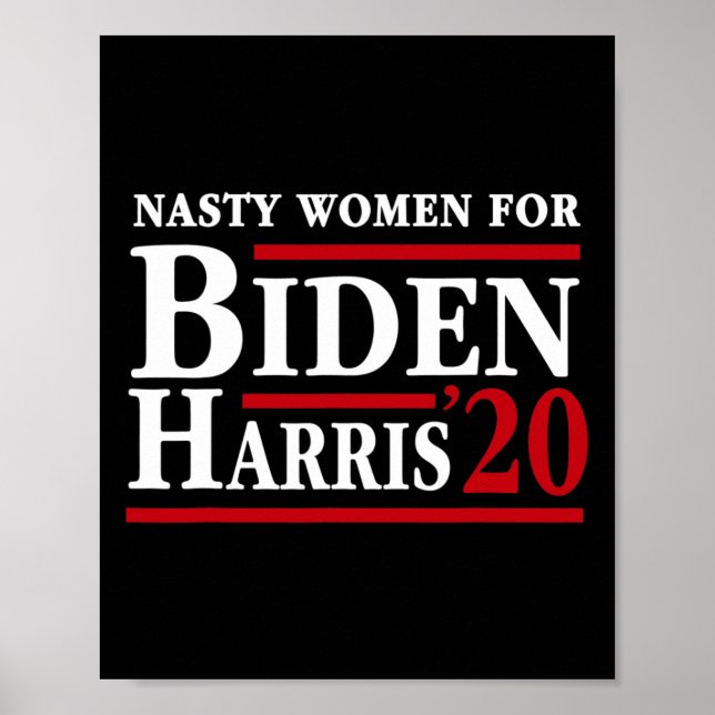 Affiche Femmes pour Joe Biden Kamala Harris 2020 Anti Trum (Devant)