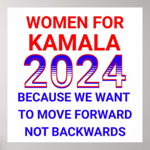 Affiche Femmes pour l'élection de Kamala Harris 2024