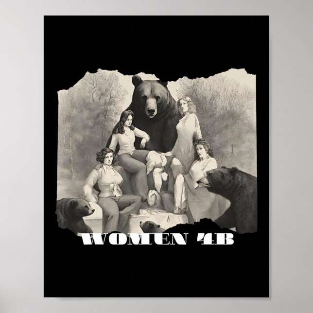 Affiche Femmes Pour Les Ours 4b Mouvement Féministe Autono (Devant)