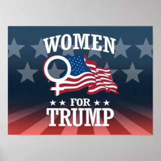 AFFICHE FEMMES POUR TRUMP