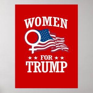 AFFICHE FEMMES POUR TRUMP