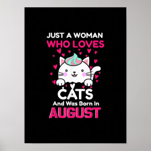 Affiche Femmes Qui Aiment Les Chats Et Qui Sont Nées En Ao
