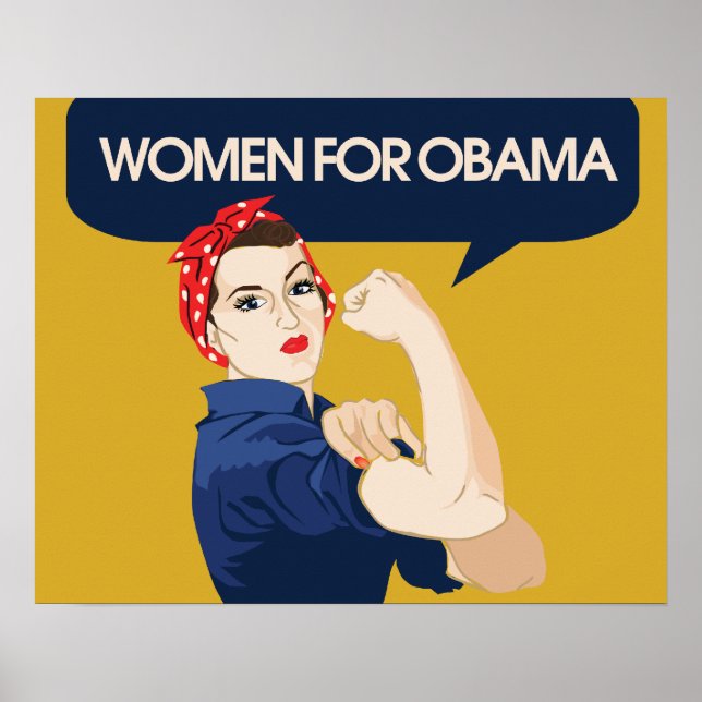 Affiche Femmes rétro pour Obama (Devant)