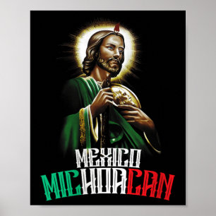 Affiche Femmes Saint Jude Thaddeus Michoacán Mexique San J