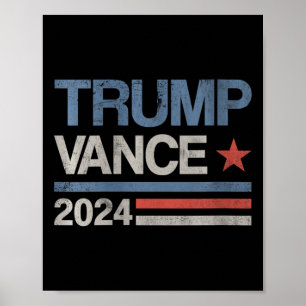 Affiche Femmes Trump Vance 2024 Président Trump Supporter