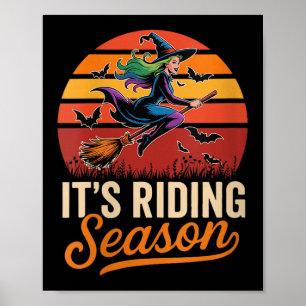 Affiche Femmes Vintage C'est la saison drôle Halloween