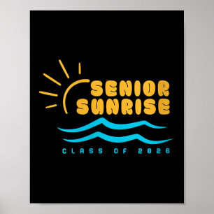 Affiche Femmes Vintage Senior Sunrise 2026 Aînés De Cl G