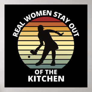 Affiche Femmes vintages de Pickleball