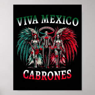 Affiche Femmes Viva Mexique Dia De Los Muertos - Jour Des