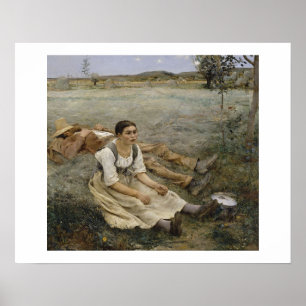 Affiche Fenaison — Jules Bastien-Lepage (1877)