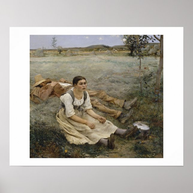 Affiche Fenaison — Jules Bastien-Lepage (1877) (Devant)