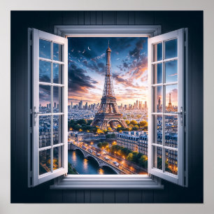 Affiche Fenêtre à Paris