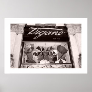 Affiche Fenêtre Acheter des parapluies