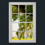 Affiche Fenêtre Arbre de chêne de campagne avec l'illusion<br><div class="desc">Améliorez la décoration de toutes les chambres avec cette affiche pittoresque. L'oeuvre crée l'illusion d'avoir une fenêtre sur votre mur. Cette vue réaliste d'un grand vieux chêne de campagne et d'un couvert jaune donne l'illusion de regarder par la fenêtre. L'oeuvre originale est de 24" x 36", ce qui est la...</div>