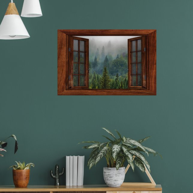 Affiche Fenêtre Faux personnalisées (Salon 1)