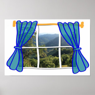 Affiche Fenêtre Faux pour aucune fenêtre