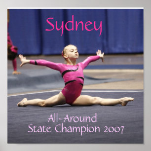 Affiche Fentes de gymnastique