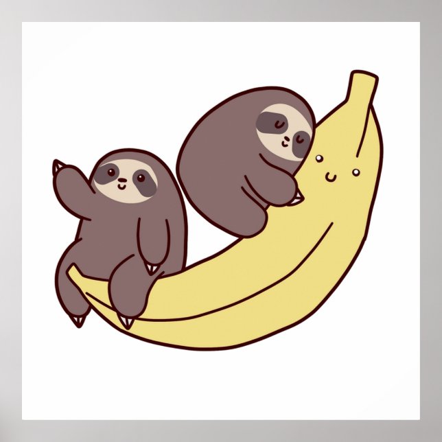 Affiche Fentes et banane géante (Devant)